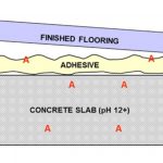 pH moving through slab
