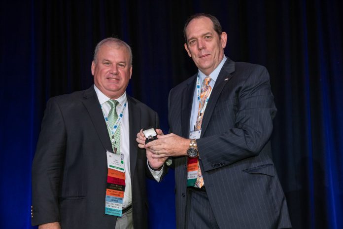 Nyle Wadford receives the NTCA Ring of Honor