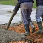 Pouring concrete
