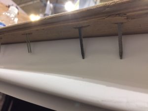 Squeaking from fastener blowout