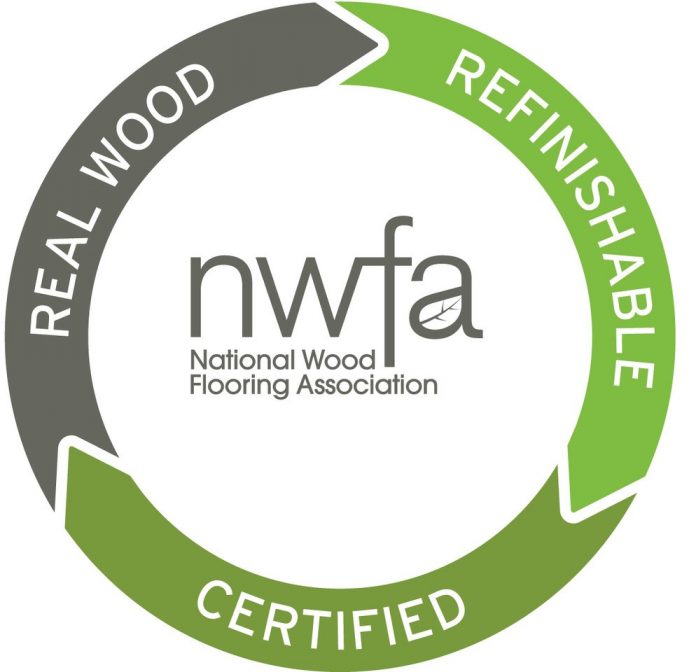 nwfa refinishable wood program logo