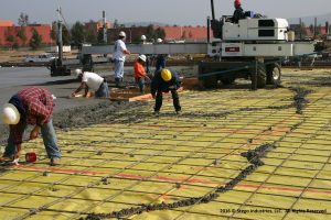 Stego with concrete pour