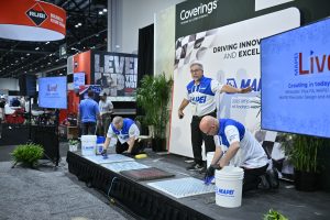 Coverings 2025 MAPEI grout demonstration