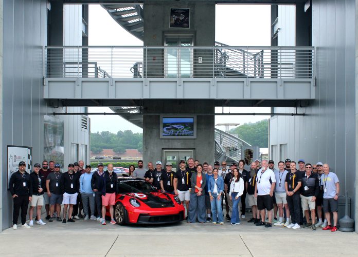 Participants in this year's Porsche Track Experience event
