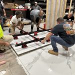 NTCA Trainer Robb Roderick in Georgia in July for the Substrate Preparation and Interior Installation of Gauged Porcelain Tile Panels _ Slabs (GPTP_S)