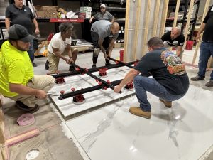 NTCA trainer in July on Substrate Prep and Interior Installation of Gauged Porcelain Tile Panels