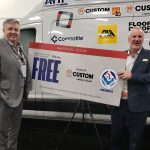 Custom’s Brad Capal and NTCA’s Bart Bettiga announcing the purchase of 10 NTCA memberships. A new program for the NTCA launched at Coverings.