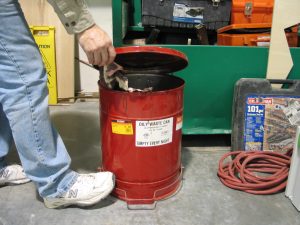 NWFA safety article stain can photo