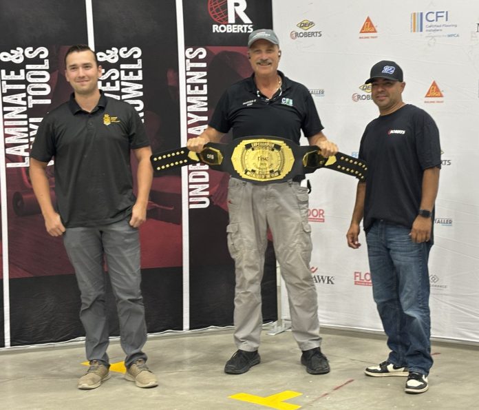 TISE SLC regional winners Jackson Aho and Hugo Gutierrez with CFI's Dave Garden
