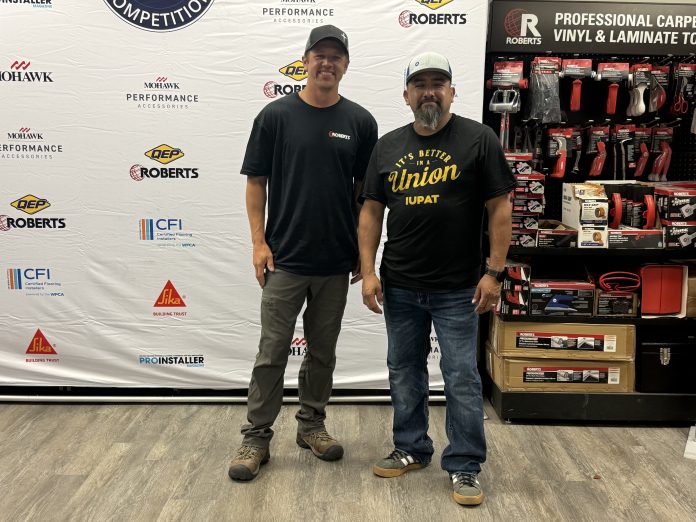 TISE Installer of the Year regional winners Tyler Elliott and Roberto Mendez.